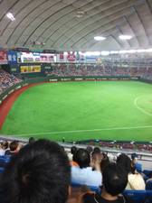 東京ドームで野球観戦