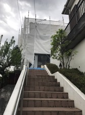 川崎市麻生区H邸で外壁塗装　日本ペイントパーフェクトトップ仕上げ