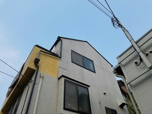 調布市染地　S様邸　Y様邸　外壁塗装　日本ペイントパーフェクトトップ仕上げ